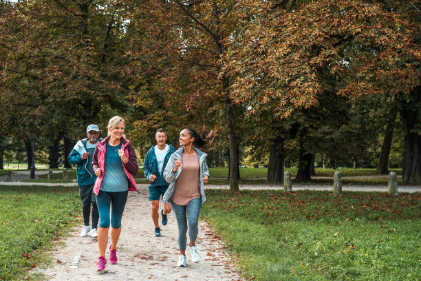 istock Diverse Adults Running in a Public Park 2023868277