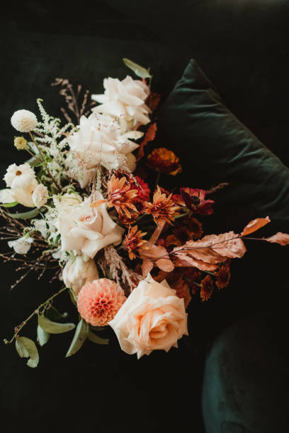 istock Bridal wedding bouquet in boho autumn colors 2024088849