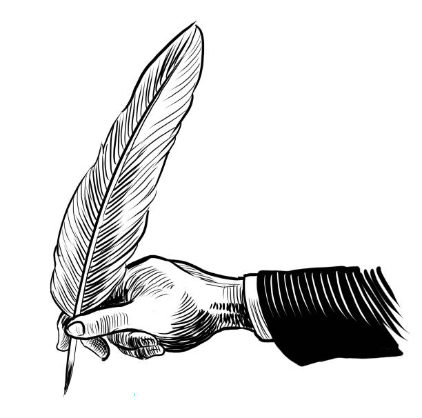 Quill Graphics 150+ Hand Holding Quill Pen Stock Illustrations, Royalty-Free Vector ...