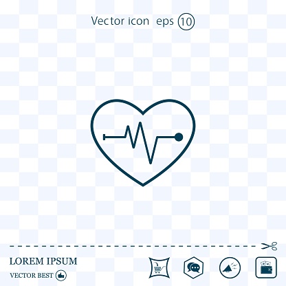 Cardiogram Icon Vector