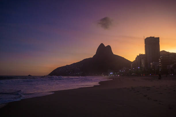 istock Sunset at Leblon Beach - Ipanema, Rio de Janeiro, Brazil 2024273993
