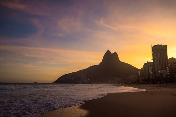 istock Sunset at Leblon Beach - Ipanema, Rio de Janeiro, Brazil 2024273995