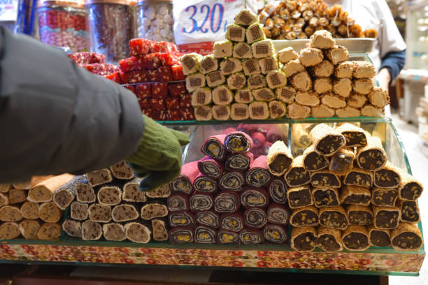 istock Turkish delight, candy, candy shop in  Istanbul Turkey 2024321023