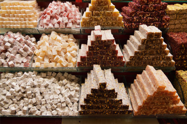 istock Turkish delight, candy, candy shop in  Istanbul Turkey 2024321029