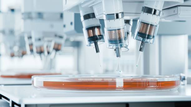istock High Precision Research Equipment Conducting Experiments. Futuristic Laboratory. Bioprinting Advanced Technology Concept. Automated Injectors working on Artificially Grown Tissues. 2024513571
