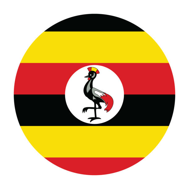 Uganda flag. Flag icon. Standard color. Circle icon flag. Computer illustration. Digital illustration. Vector illustration. The flag of Uganda. Flag icon. Standard color. Circle icon flag. Computer illustration. Digital illustration. Vector illustration. rothschild giraffe stock illustrations