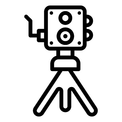 Old camera Vector Icon Design Illustration