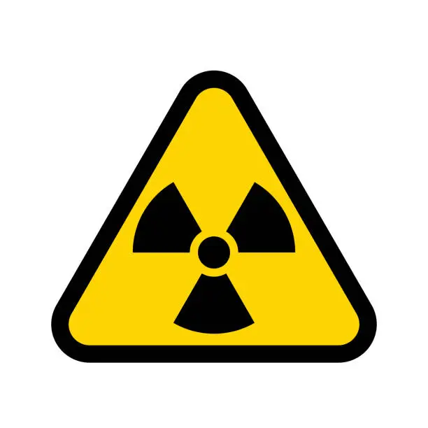 Vector illustration of Radioactivity sign icon.