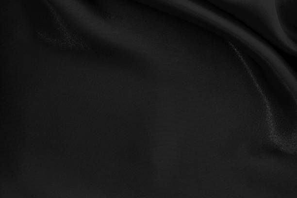 istock Black grey fabric texture background, detail of silk or linen pattern. 2024629745