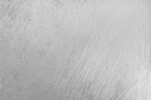 istock texture of old aluminum metal with scratch for background. 2024630017