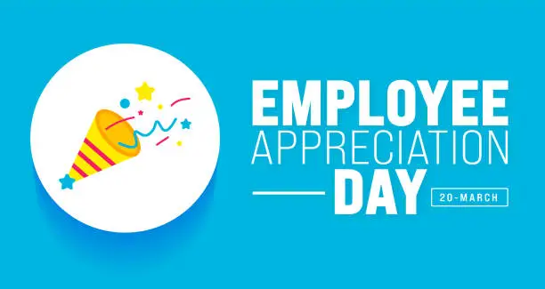 Vector illustration of Employee Appreciation Day background design Template.