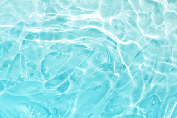 istock blue green water wave abstract, natural ripple and bubble texture, gel soap, background photography 2024686771