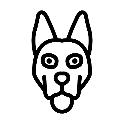 Dog Vector Icon Design Illustration
