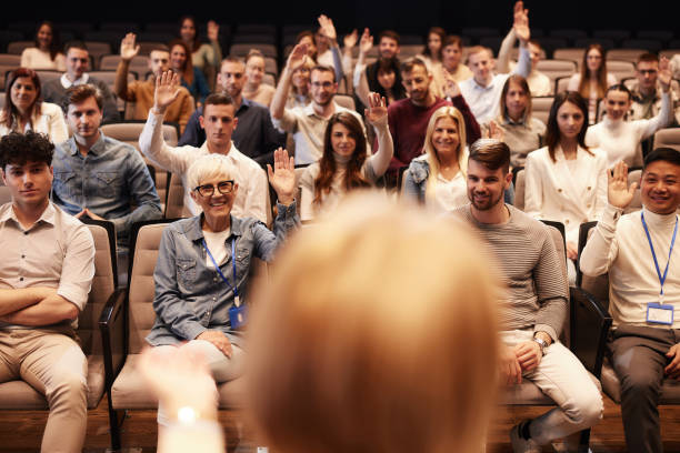 istock Engaging seminar in convention center! 2024735968
