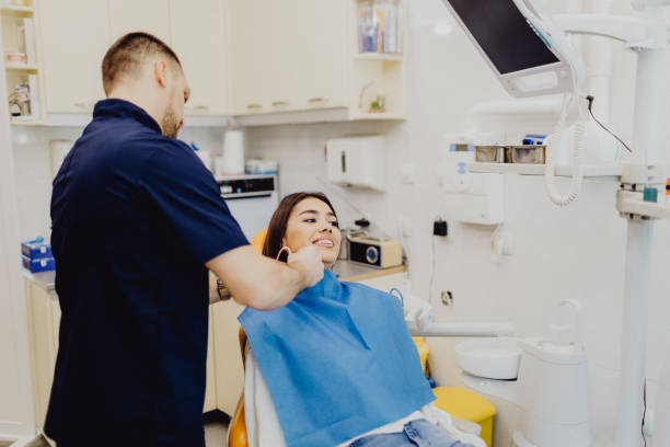 istock Beautiful young woman at dental office 2024759032