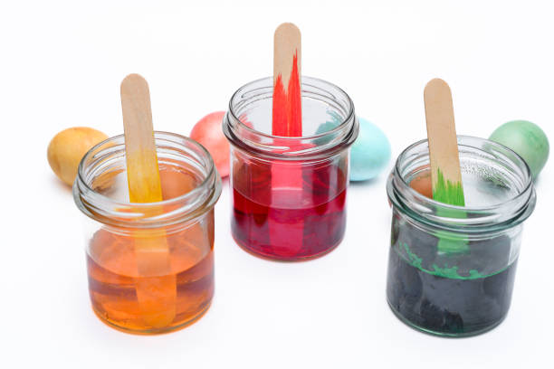 A kit for dyeing chicken eggs for Easter