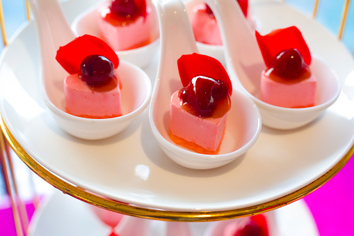 Heart shaped thai Valentine's sweets desserts