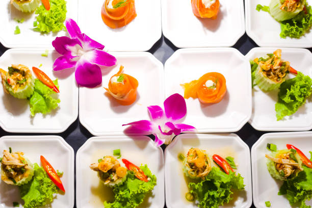 Spicy thai cucumber appetizers