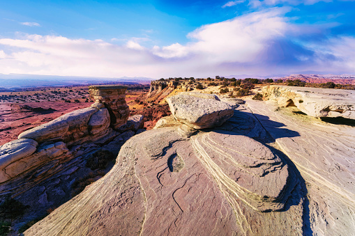 A picturesque landscape in Canyonlands National Park. Utah, USA