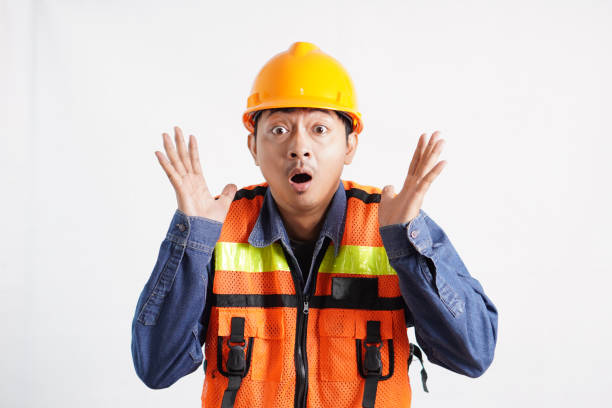istock Asian engineer handsome man or architect looking forward with white safety helmet. prepare modern building construction. Worker asian man looking pose 2024840537