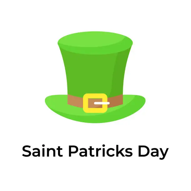 Vector illustration of Creative and unique icon of st patrick day in modern design style.