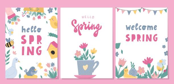 Spring Cartoon Word 3,800+ Spring Word Art Stock Illustrations, Royalty-Free Vector ...