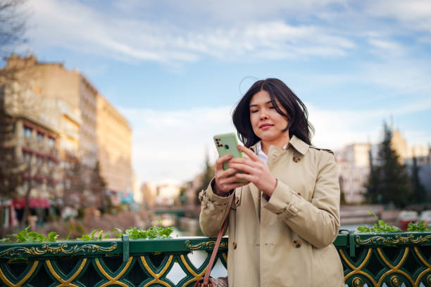 istock Portrait an Asian Woman using mobile phone, Travels in Town. 2024930840