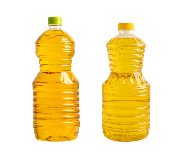 istock Vegetable oil in different bottle for cooking isolated on white background. 2024952815