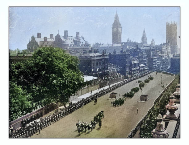 Antique London's photographs: The naval field battery in Whitehall