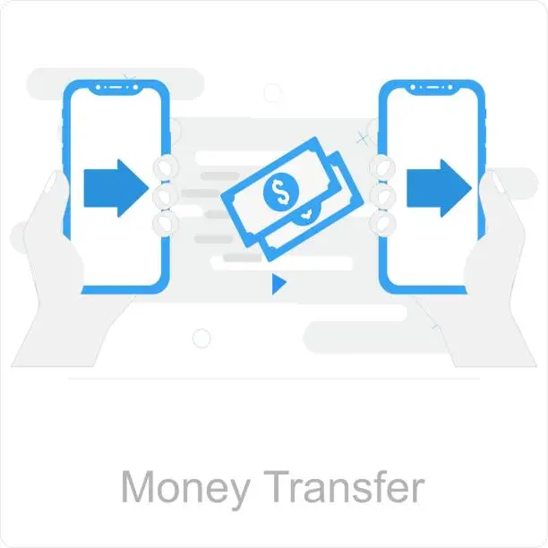 Vector illustration of Money Transfer