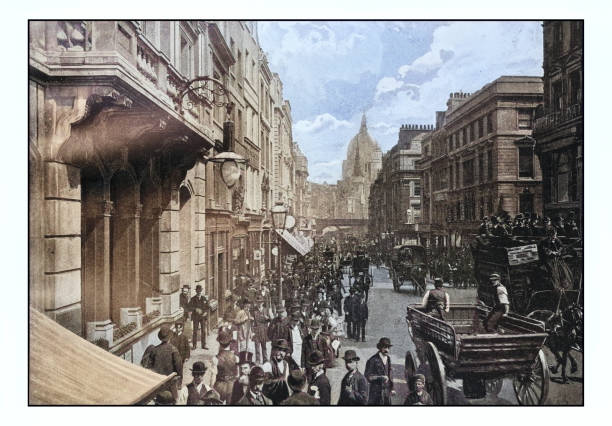 istock Antique London's photographs: Fleet Street 2025036077