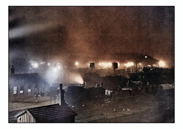 istock Antique London's photographs: King's cross Goods-Yard at night 2025046275