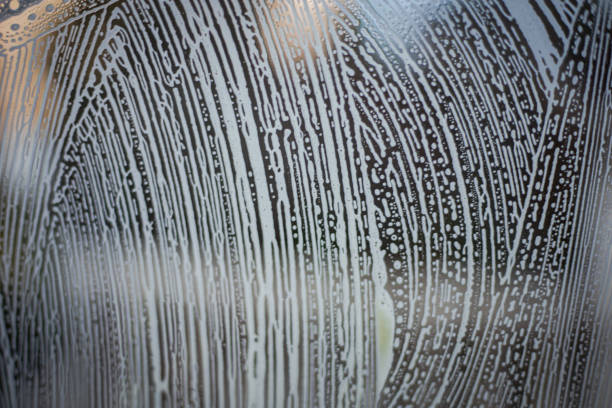 istock Wet glass car texture 2025050555