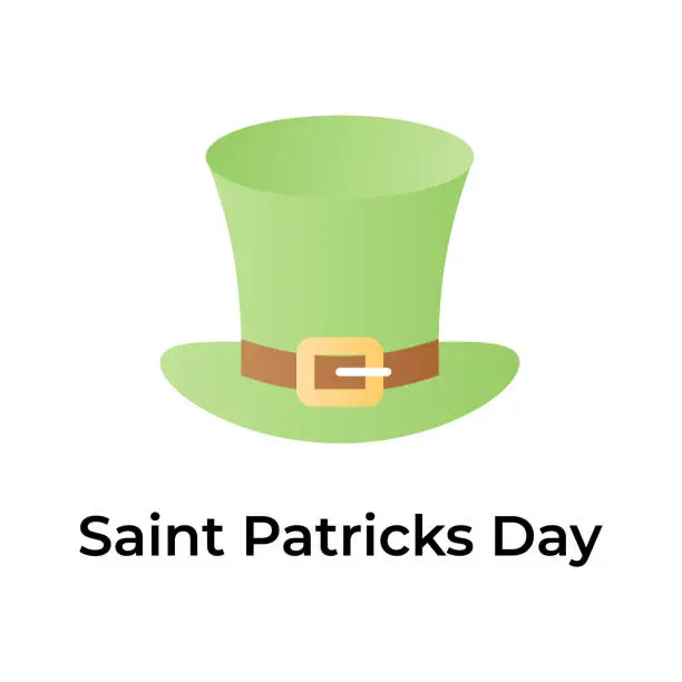 Vector illustration of Creative and unique icon of st patrick day in modern design style.