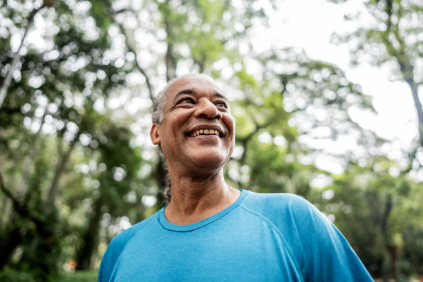 istock Senior man contemplating on the public park 2025070275