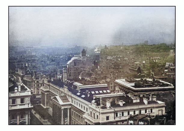 istock Antique London's photographs: View from St Paul's Cathedral 2025076806