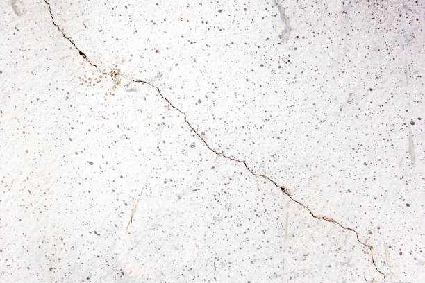 istock Crack on a white, gray wall. Dilapidated cracked concrete, plastered wall, texture, background. 2025085026