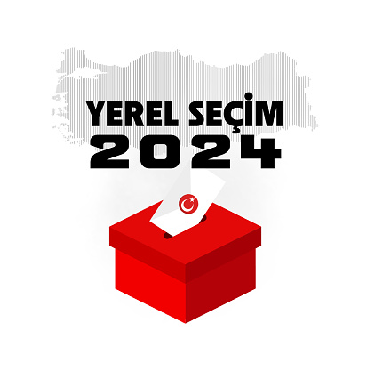 Turkish local election campaign: Türkiye Yerel seçimi kampanyas in Turkish language. Municipal Elections, Turkiye 2024