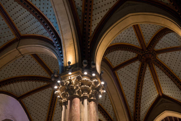 Interior of The Chhatrapati Shivaji Terminus in Mumbai