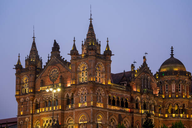 istock Sunset light at The Chhatrapati Shivaji Terminus exterior  in Mumbai 2025099870