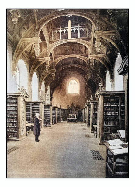 istock Antique London's photographs: Lambeth Palace, the library 2025110985