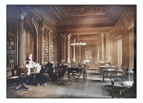 Antique London's photographs: The reform club, the library