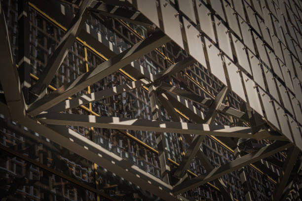 istock Abstract forms and the iron carcass of industrial construction 2025146559