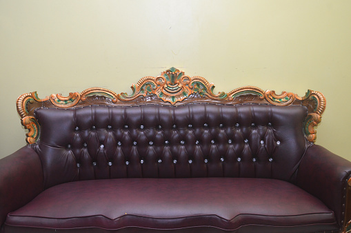 dark brown sofa chair