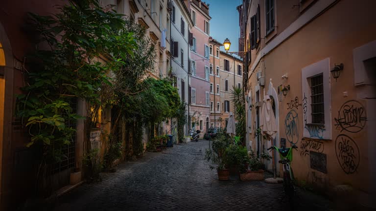 Narrow street in Rome