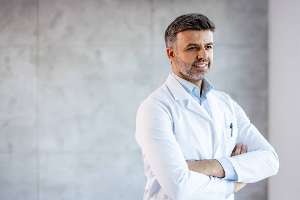 istock Male Doctor Wearing White Coat 2025170719