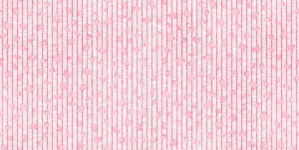 Pink pastel boucle fabric seamless pattern with nodular grunge texture. Cotton or wool upholstery fabric background. Vector illustration. Twill fluffy carpet