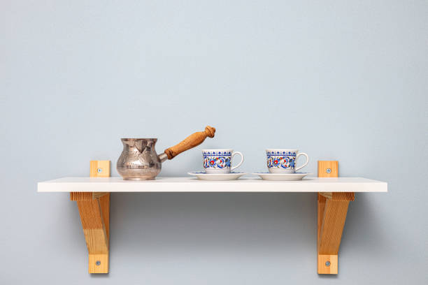 istock The coffee pot stands on the kitchen shelf 2025237569