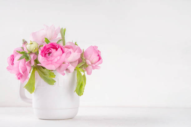 istock Ranunculus rose flowers bouquet background 2025246754
