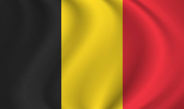 istock Belgium waving flag blowing in the wind. Texture can be used as background. Vector illustration EPS10 2025258388